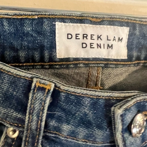 Derek Lam 10 Crosby Jane Embroidered Ankle Jeans 28 - Picture 14 of 16